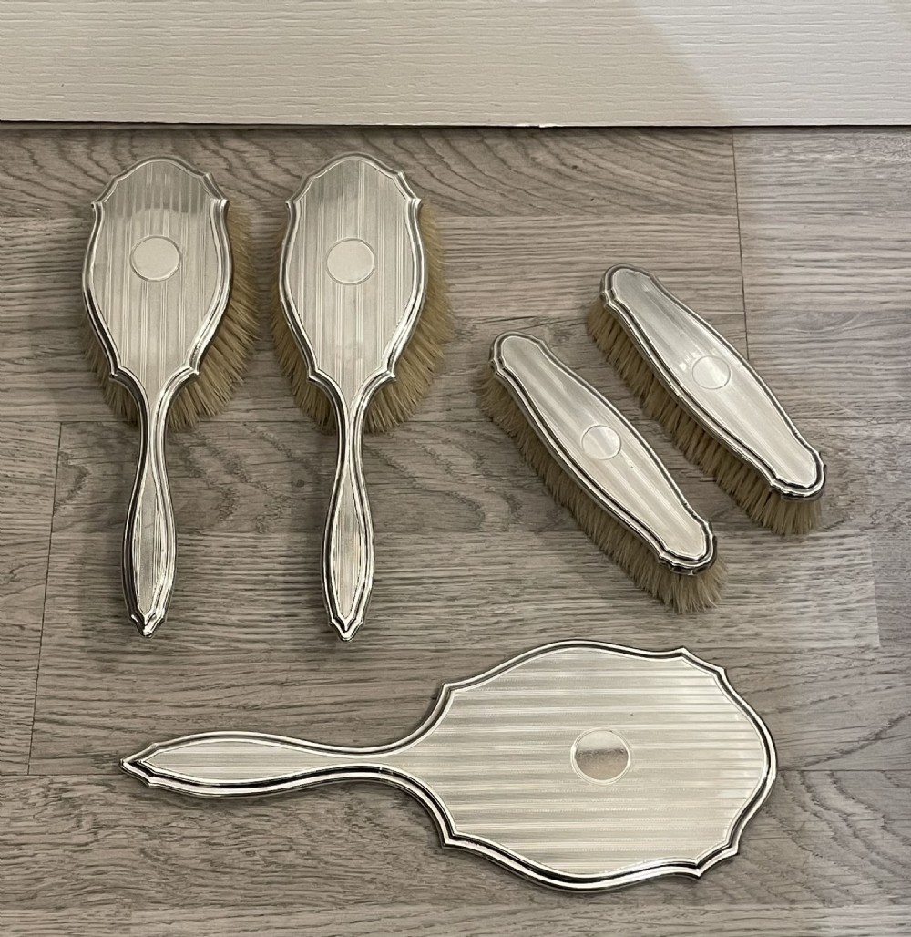 Art Deco Silver Dressing Table Set 