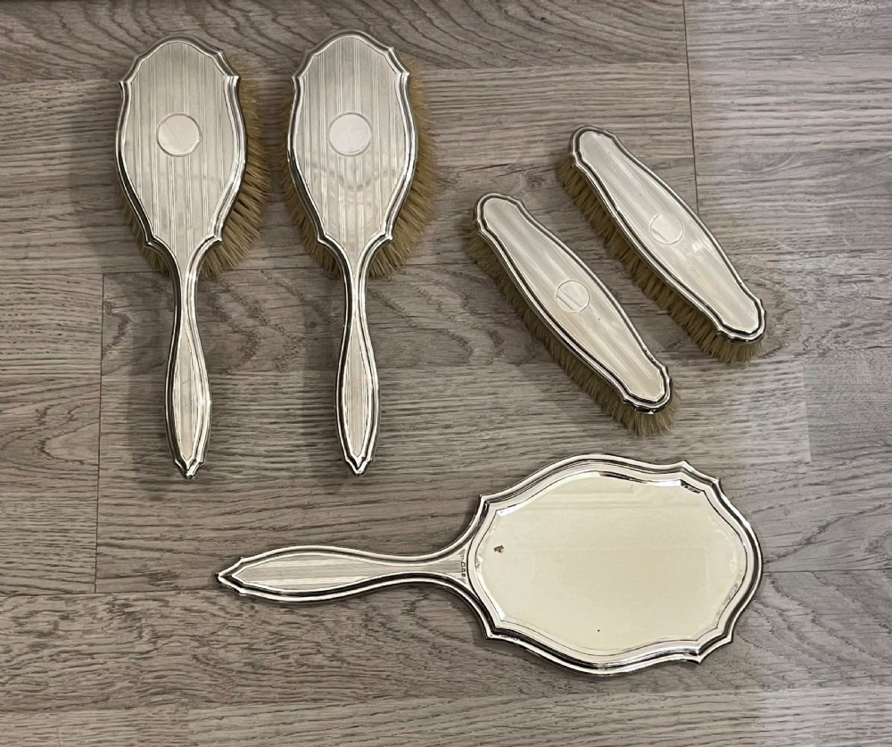 Art Deco Silver Dressing Table Set  View III