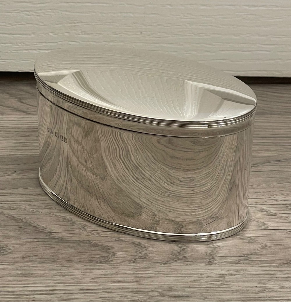 George V Solid Silver Biscuit Box View IV