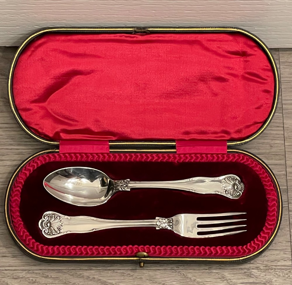 Edwardian Solid Silver Christening Set