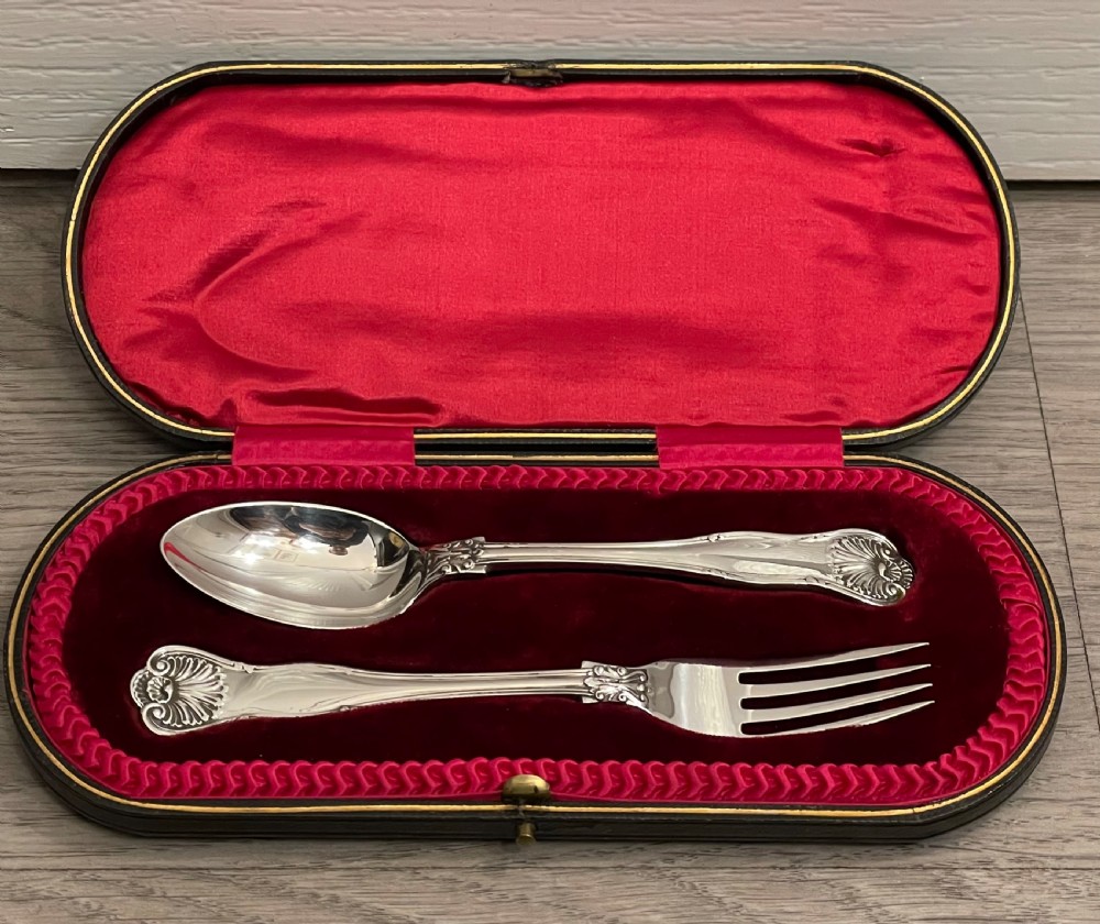Edwardian Solid Silver Christening Set View II