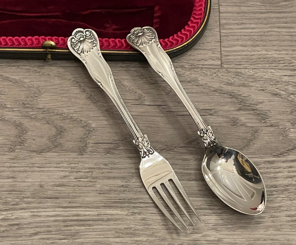 Edwardian Solid Silver Christening Set View III