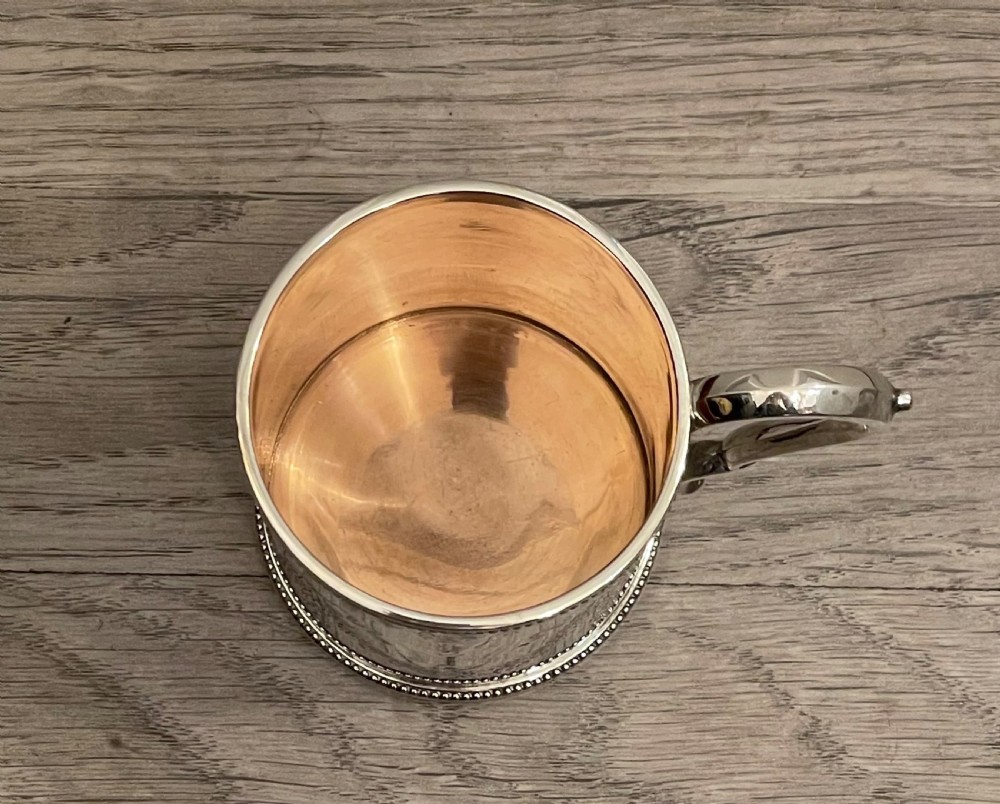 Victorian Silver Christening mug, 1867 View IV