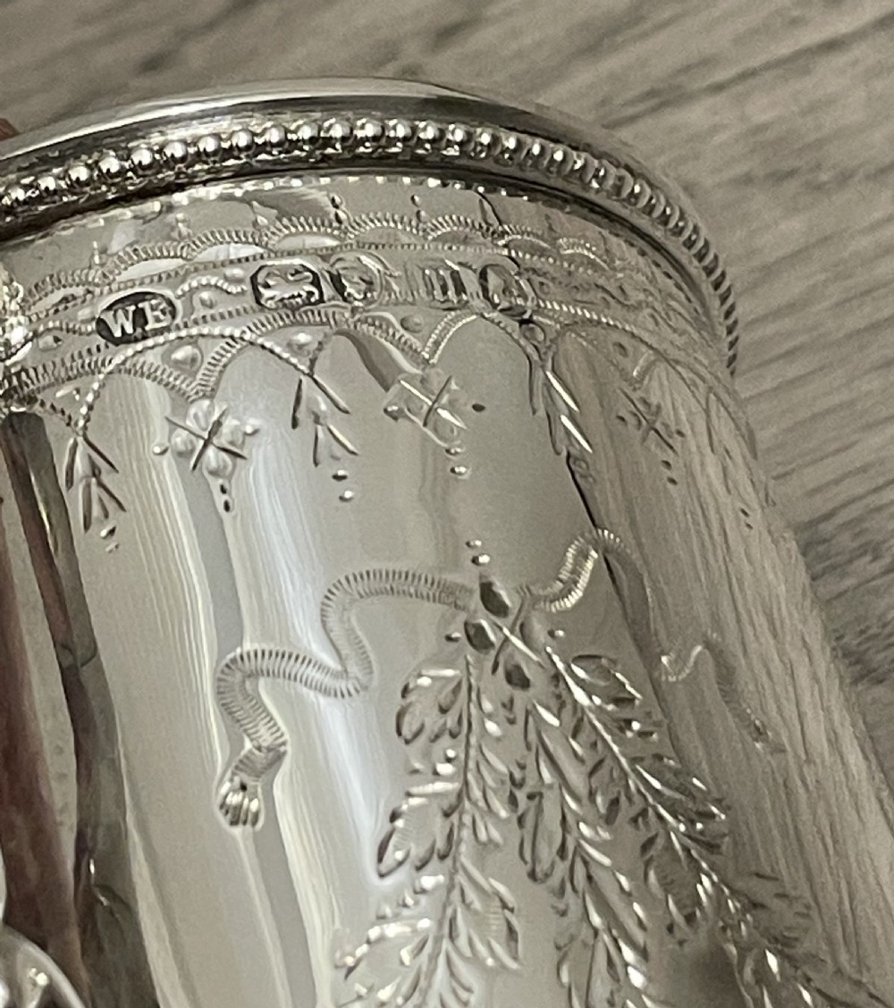 Victorian Silver Christening mug, 1867 View V