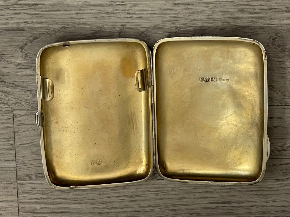 Large Victorian Solid Silver Cigar Case, Chester 1900 View V