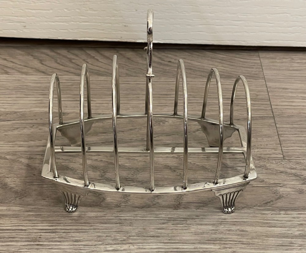 George III Solid Silver Toast Rack, 1809