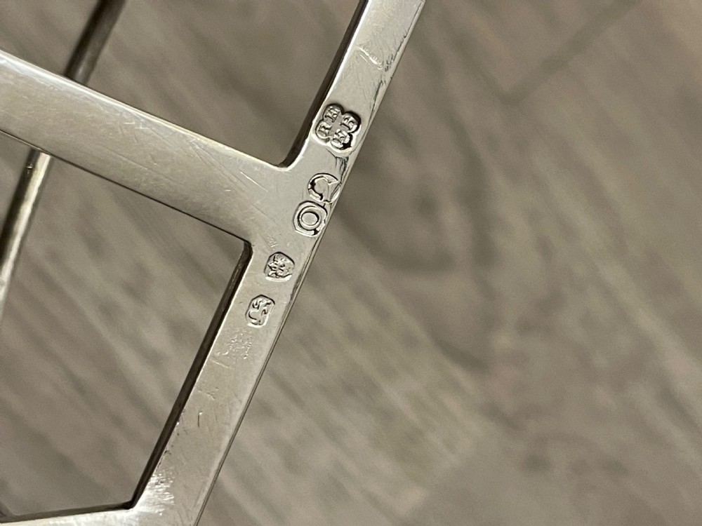 George III Solid Silver Toast Rack, 1809 View II