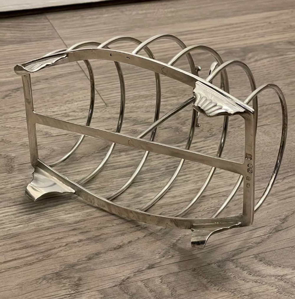 George III Solid Silver Toast Rack, 1809 View IV