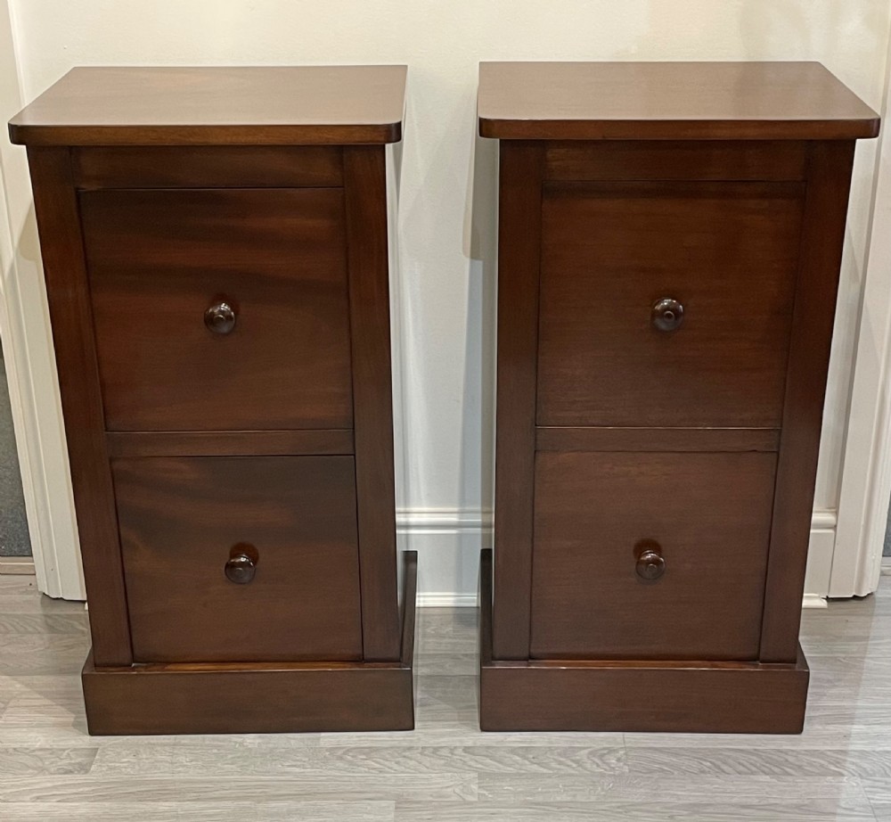 Pair of Regency Mahogany Bedside Cabinets by Holland and Sons View IV