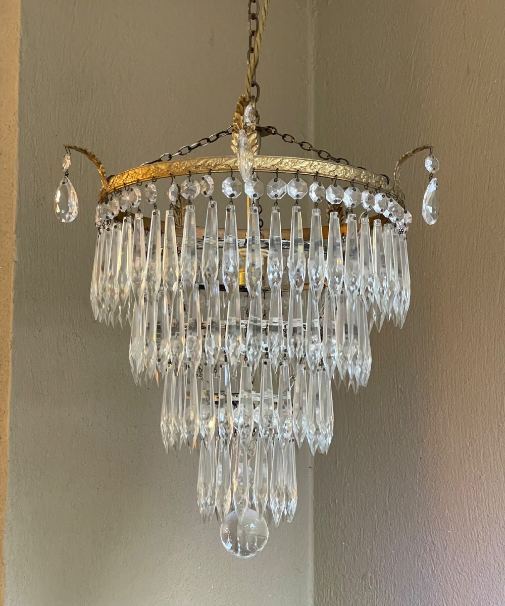 Quality Four Tier Waterfall Chandelier View VI