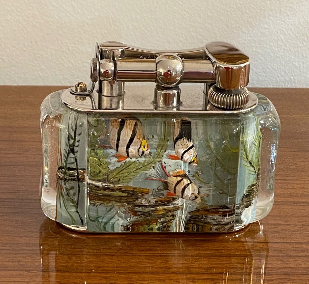 Rare 1950s Dunhill Aquarium Lighter View IV