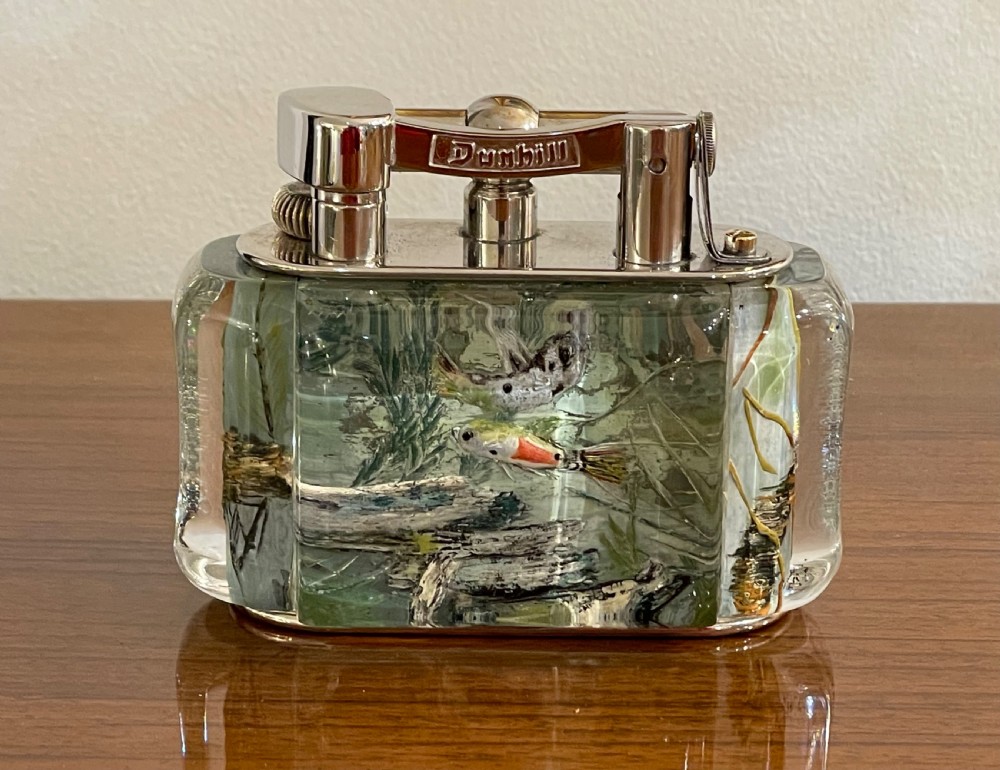 Rare 1950s Dunhill Aquarium Lighter View VI
