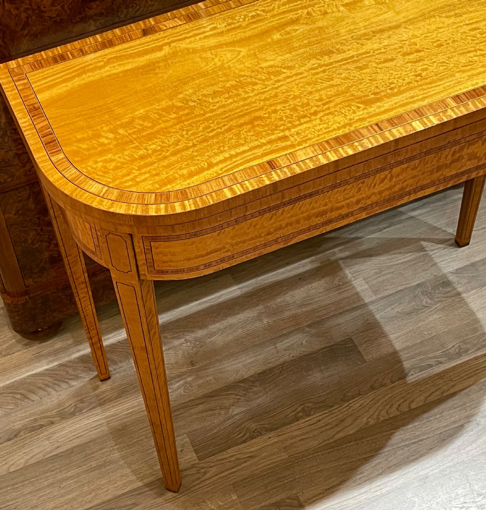 Edwardian Satinwood Card Table View II