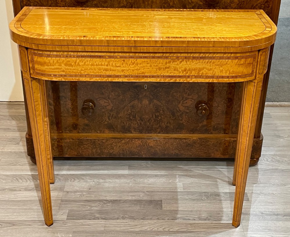 Edwardian Satinwood Card Table View III