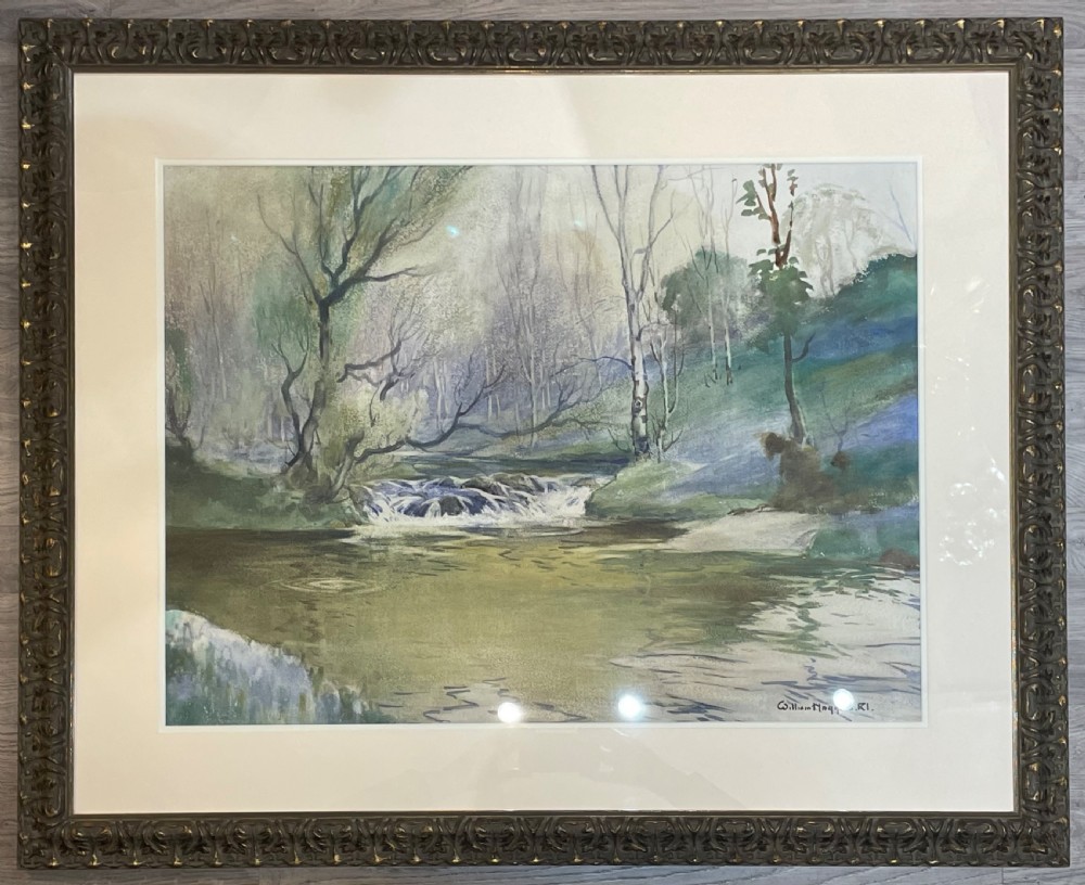 Landscape Watercolour by William Hoggatt, Isle of Man 