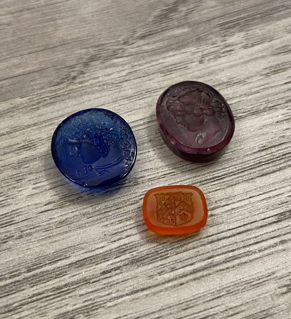 Small Collection of Coloured Stone Intaglios