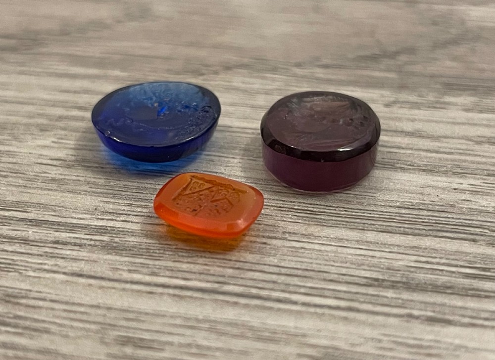 Small Collection of Coloured Stone Intaglios View II