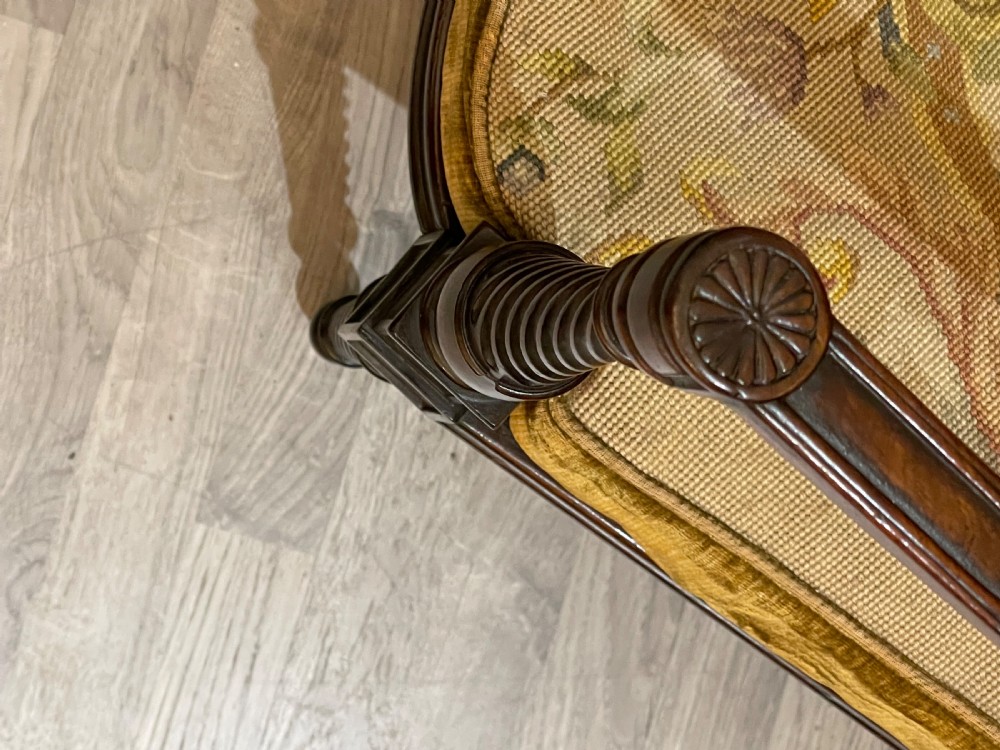 Late Victorian Mahogany Bergere Arm Chair View IV
