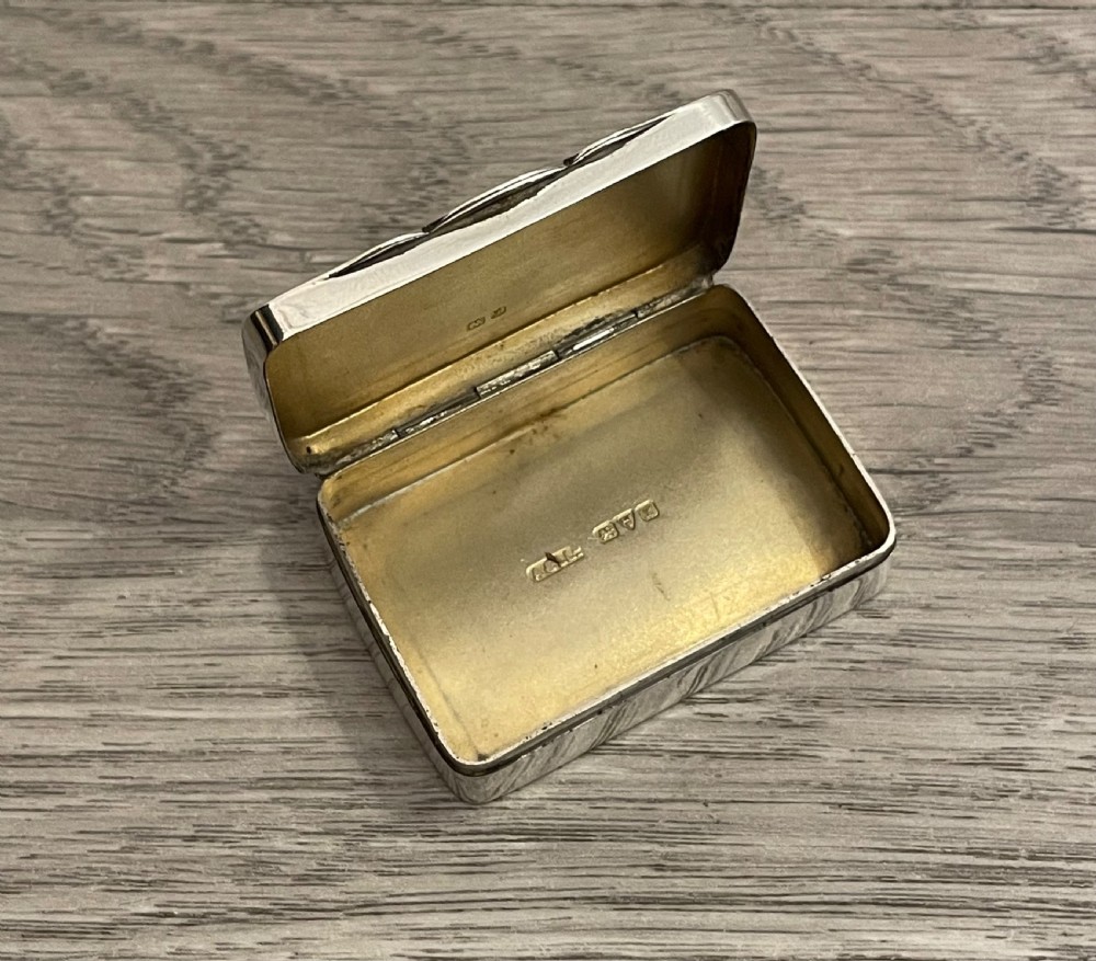George V Silver Snuff Box, Chester 1911 View IV