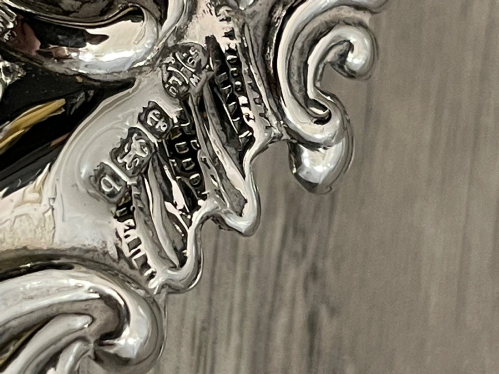 Pair of late Victorian Solid Silver Bon Bon Dishes, 1901 View V