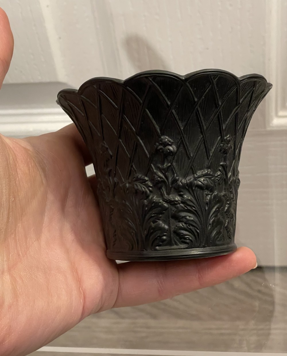 19th Century Wedgwood Basalt Flower Pot View V