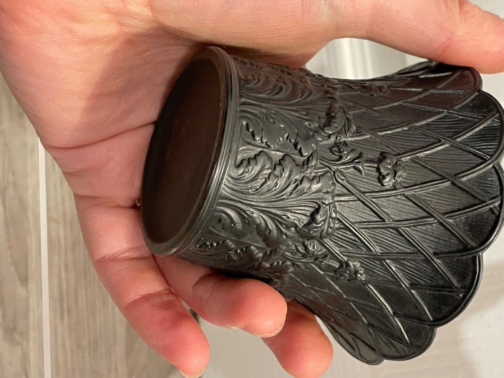 19th Century Wedgwood Basalt Flower Pot View VII