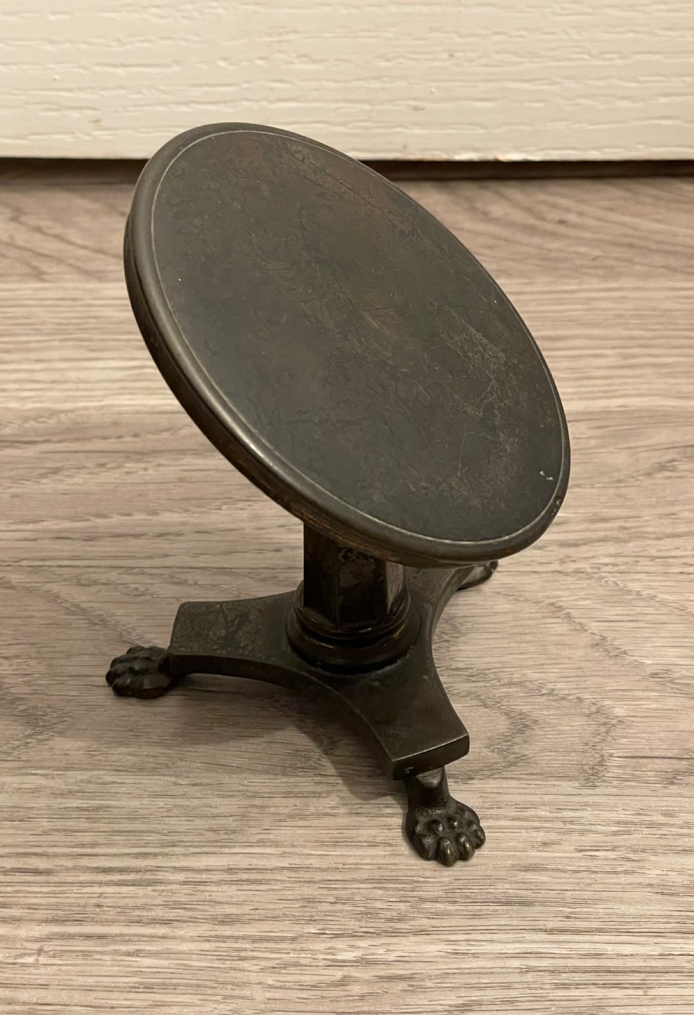  19th Century Miniature Bronze Tilt Top Table View III