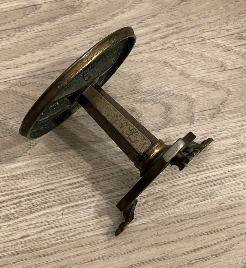  19th Century Miniature Bronze Tilt Top Table View V