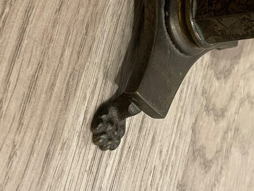  19th Century Miniature Bronze Tilt Top Table View VI