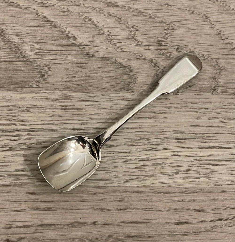 William IV Provincial Silver Caddy Spoon, Newcastle View V