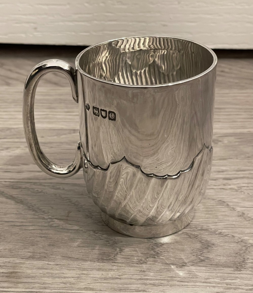 Victorian Solid Silver Christening Mug, 1898
