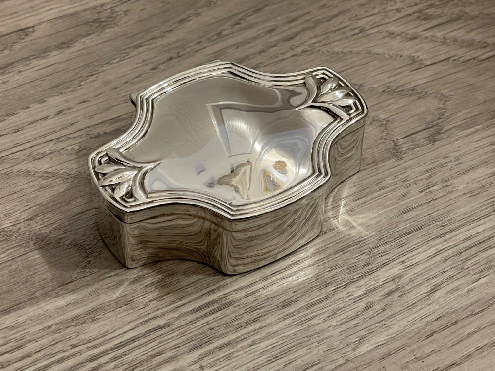 Art Nouveau Solid Silver Jewellery Box by A J Zimmerman View II