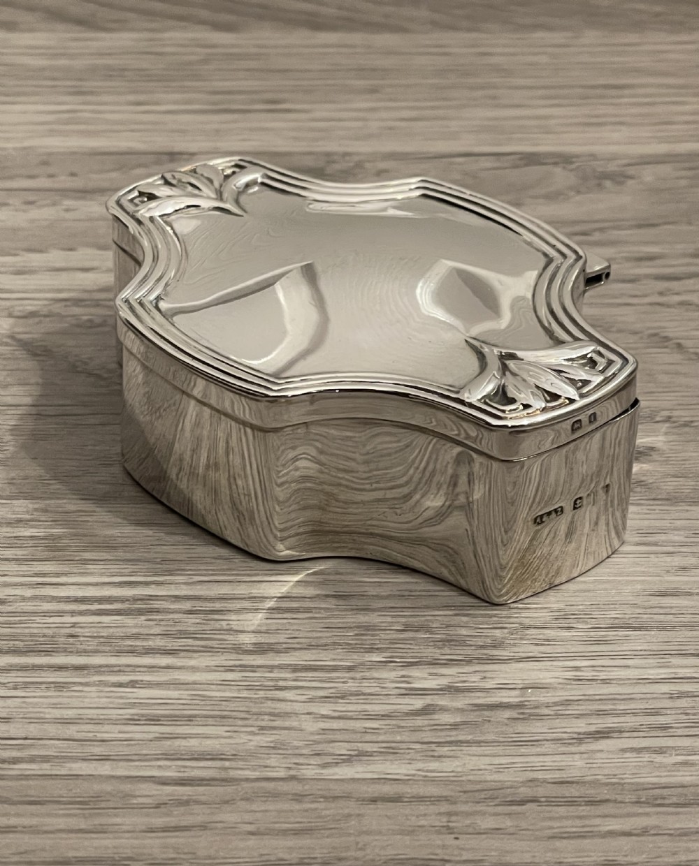 Art Nouveau Solid Silver Jewellery Box by A J Zimmerman View III