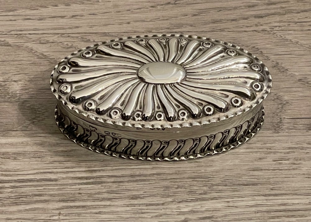 Victorian Silver Jewellery Trinket Box, 1890
