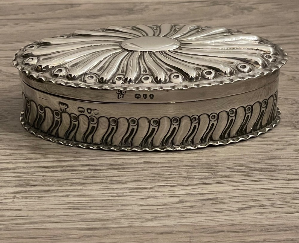 Victorian Silver Jewellery Trinket Box, 1890 View III