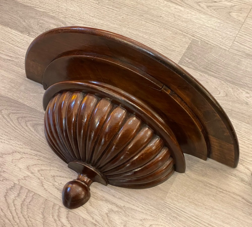 Pair Regency Mahogany Wall Brackets View V