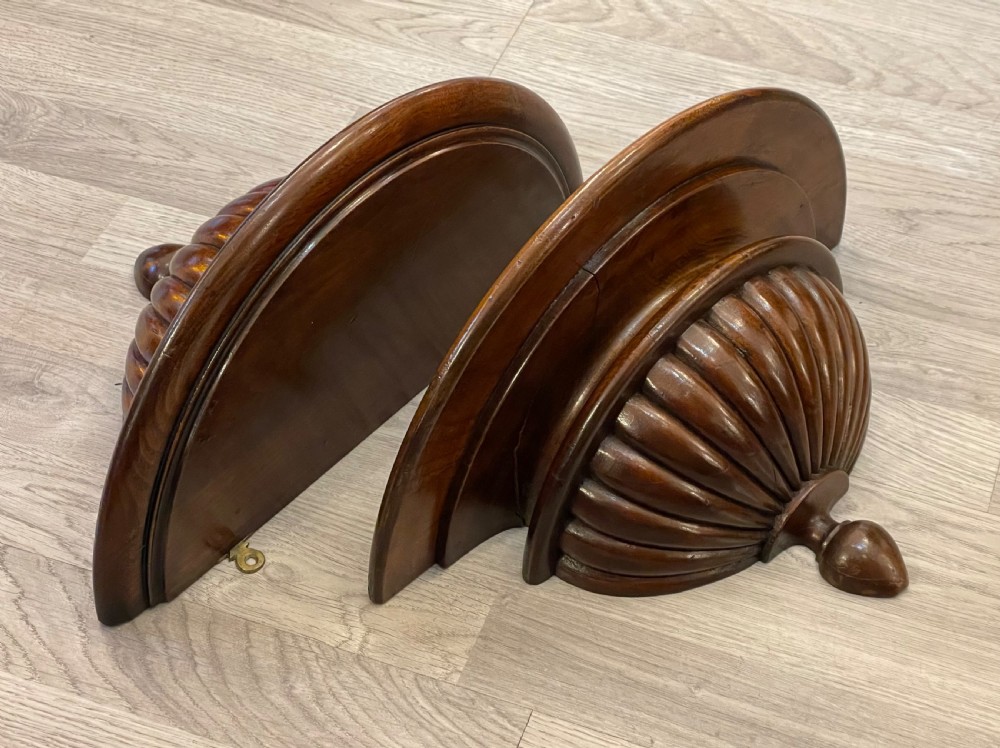 Pair Regency Mahogany Wall Brackets View VI