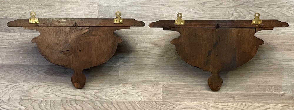 Pair Regency Mahogany Wall Brackets View VII