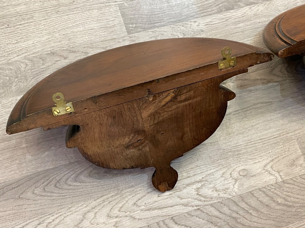 Pair Regency Mahogany Wall Brackets View VIII