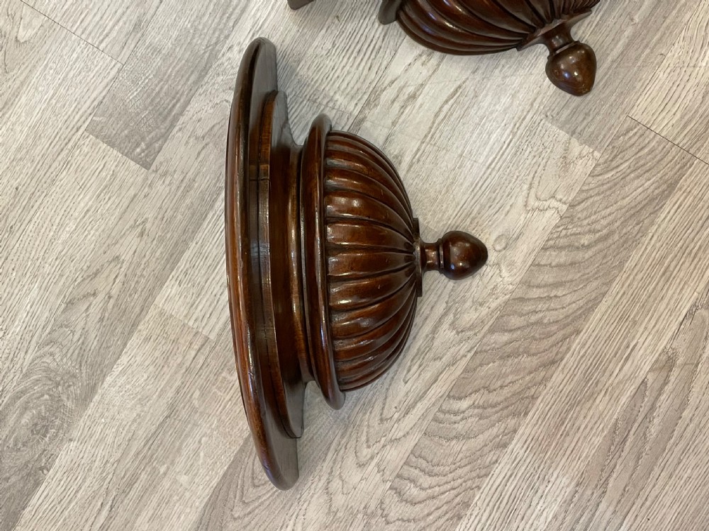 Pair Regency Mahogany Wall Brackets View IX