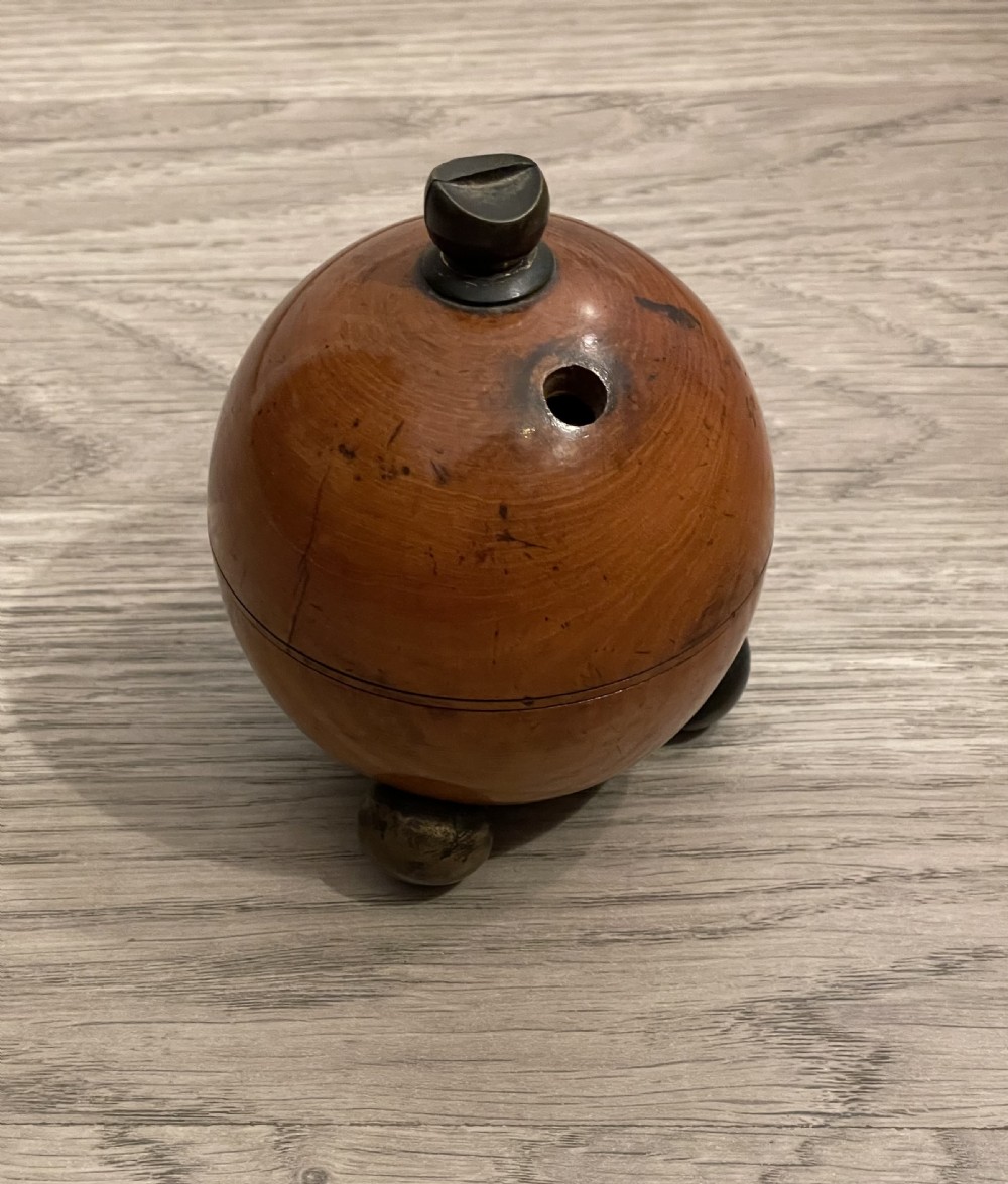 19th Century Treen Syacamore String Box
