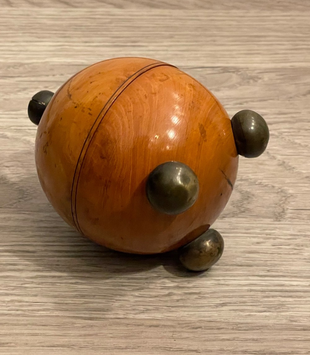 19th Century Treen Syacamore String Box View V