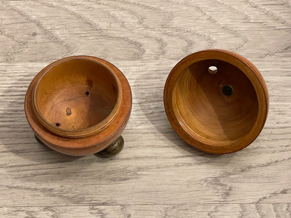 19th Century Treen Syacamore String Box View VI