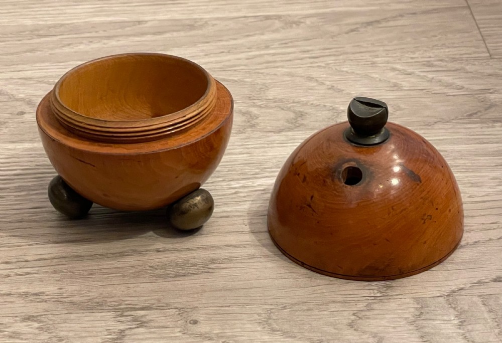 19th Century Treen Syacamore String Box View VII