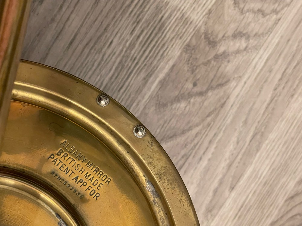 Brass Shaving Table Mirror by Albany, c1940 View V