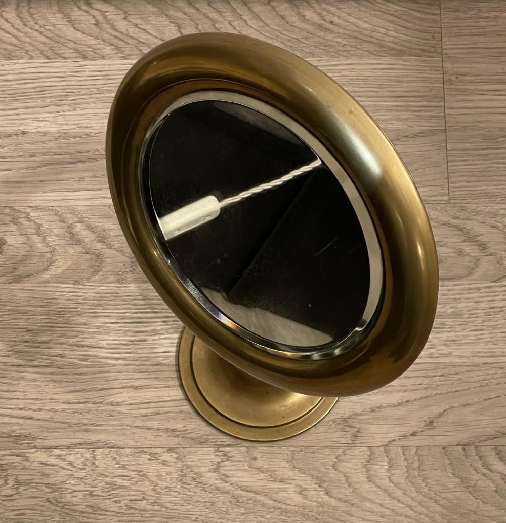 Brass Shaving Table Mirror by Albany, c1940 View VI