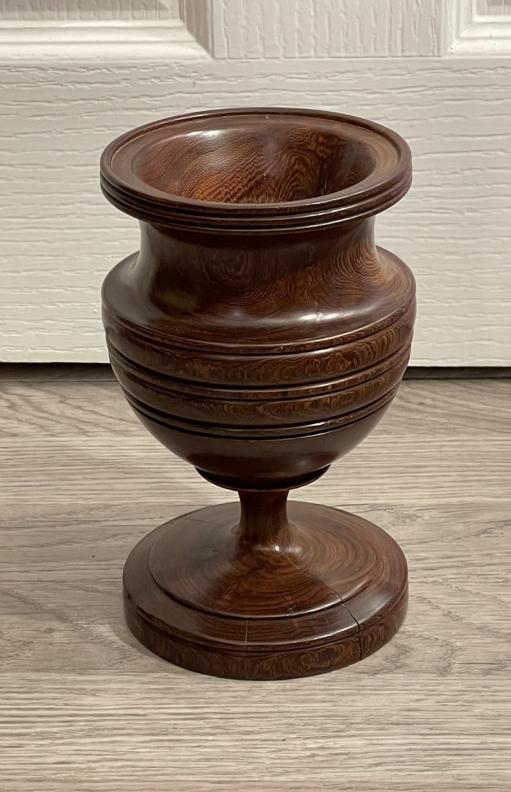 Large 19th Century Laburnum Wood Spill Vase