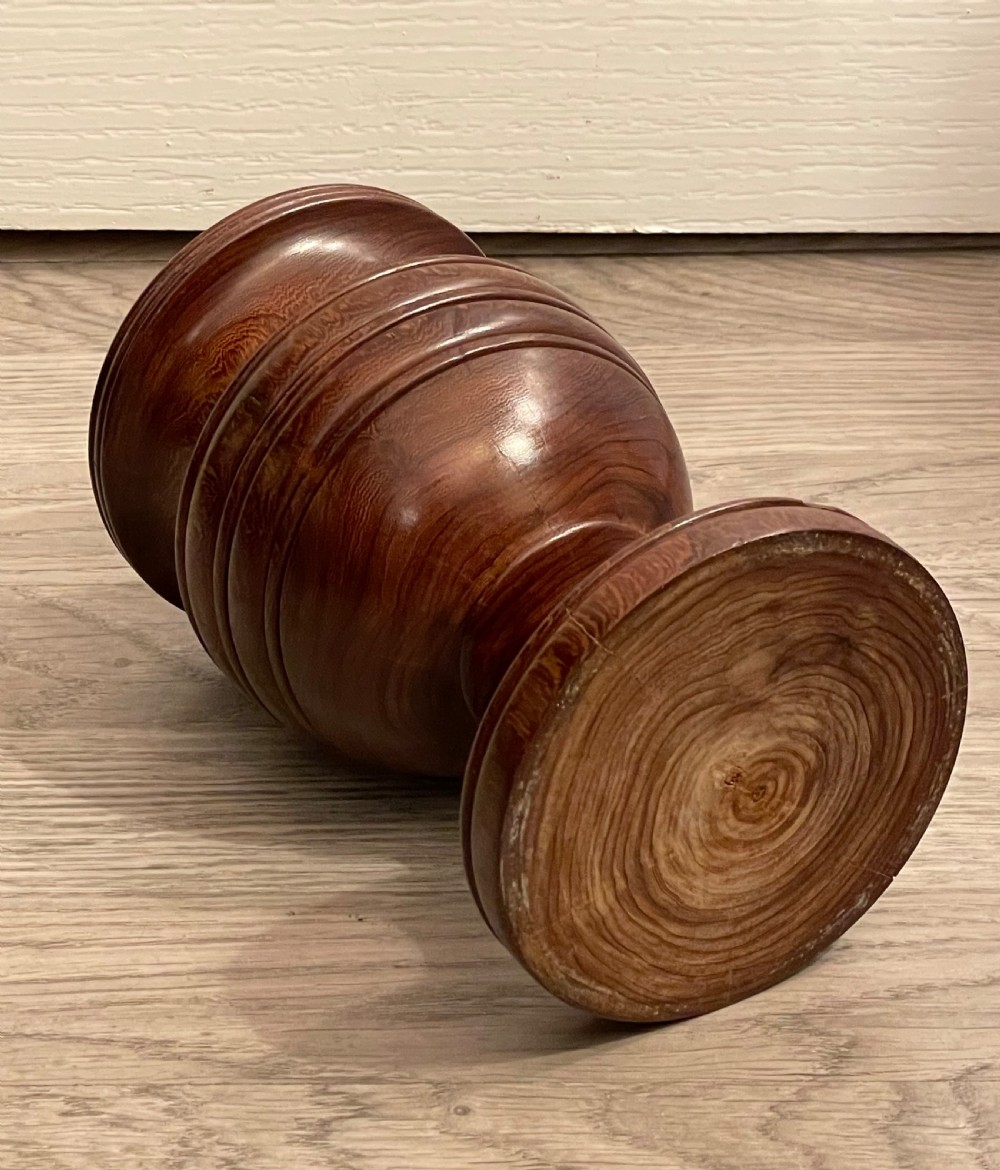 Large 19th Century Laburnum Wood Spill Vase View III