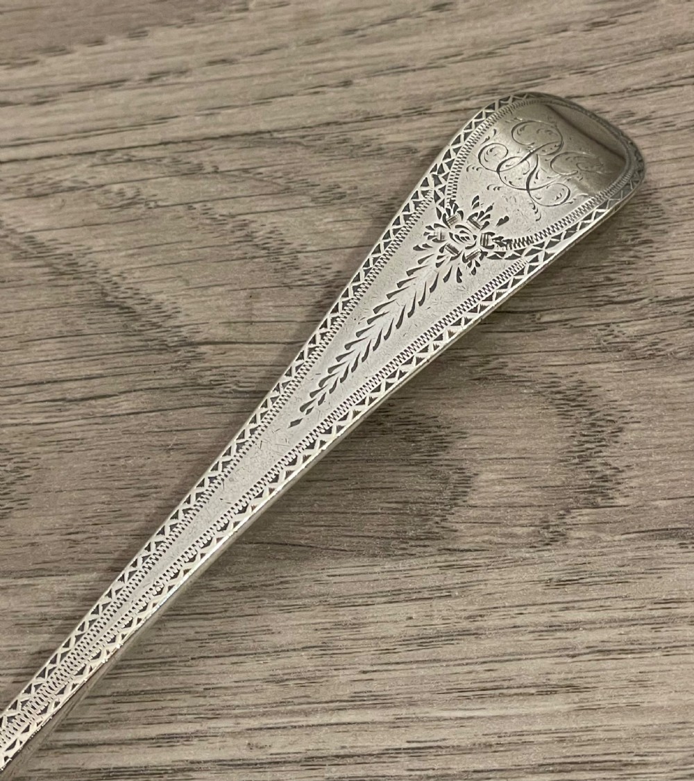 George III Silver Table Spoon, 1788 View II