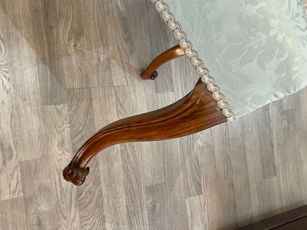 Victorian Walnut Centre Stool View IV
